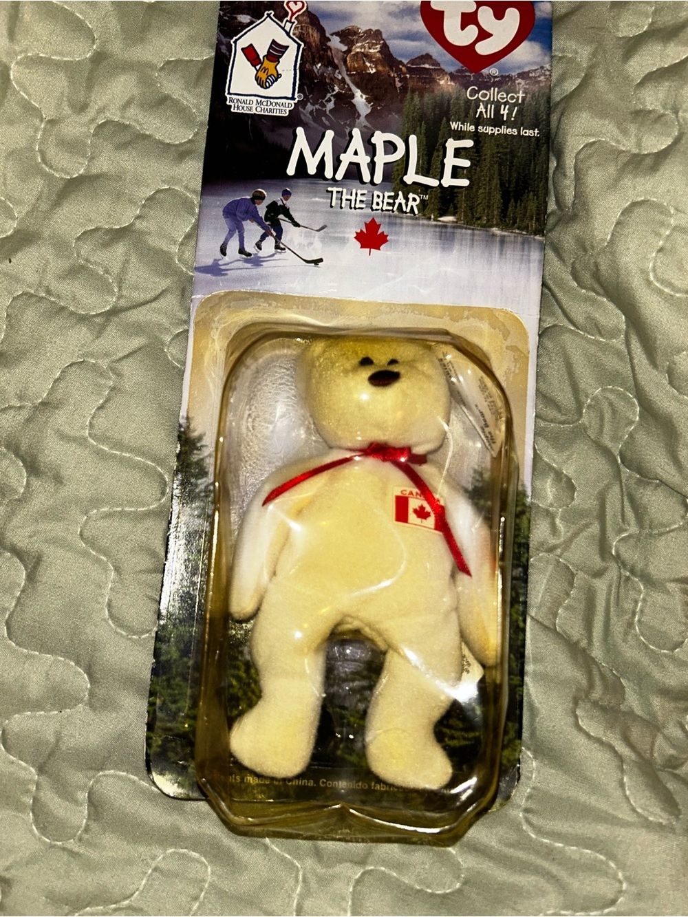 Vintage 1999 McDonald’s beanie baby maple the bear by Ty NIB